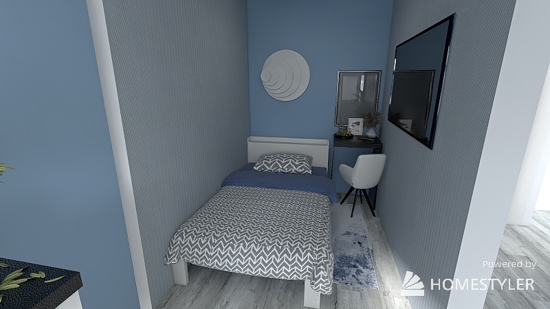 Спальня-Гостиная Настя 3d design renderings