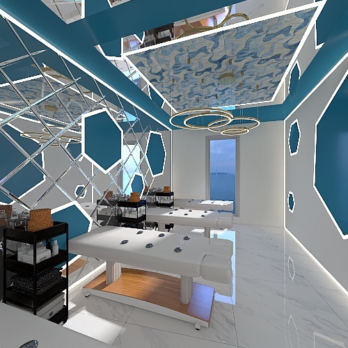 Massage room 3d design renderings