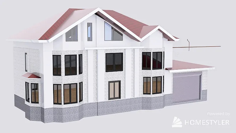 House_grey 3d design renderings