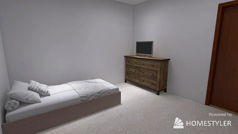 4 bedroom college suite 3d design renderings
