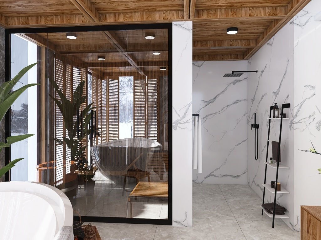 Home spa 3d design renderings