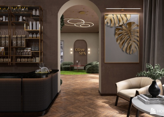 Spa Salon "Olive Spa" Design Rendering