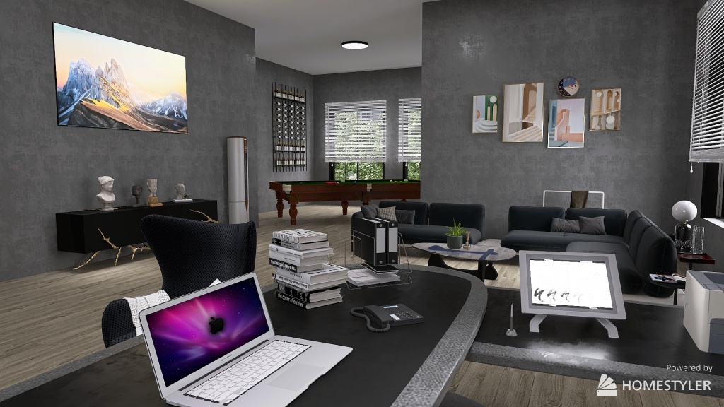 Law Office 3d design renderings