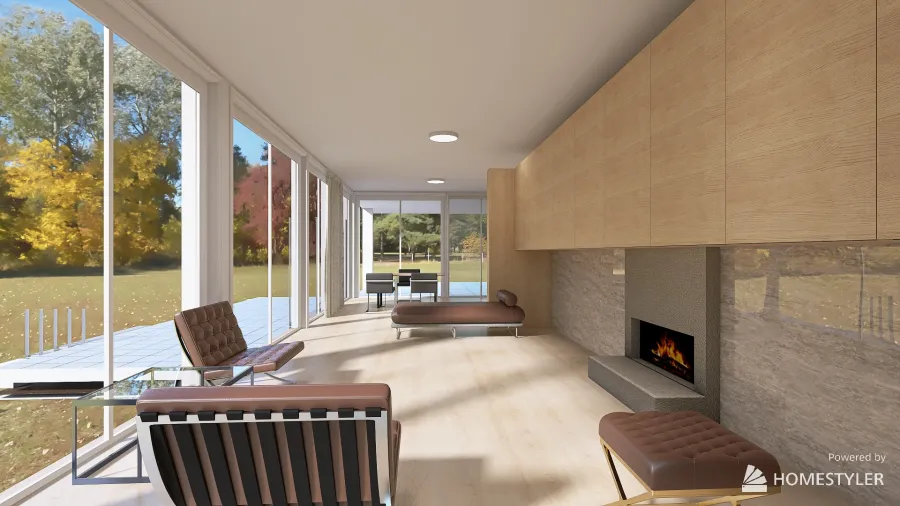 #ArchitectureClassics Farnsworth House 3d design renderings