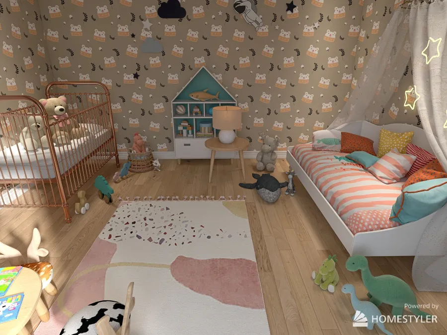 Girl's Room 3d design renderings