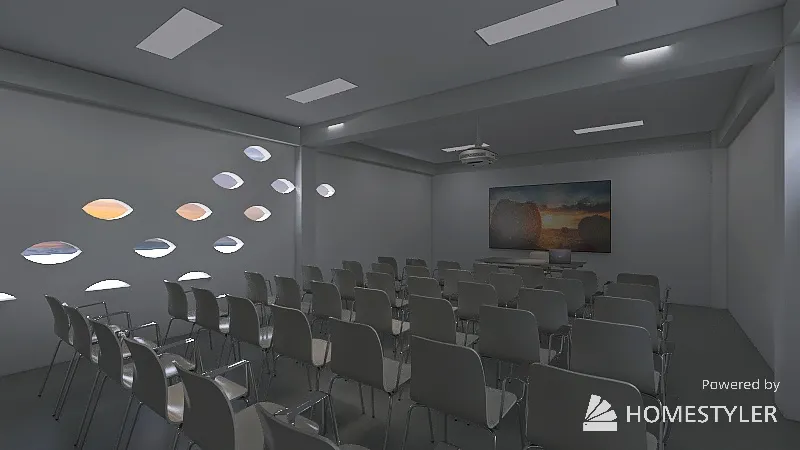 Sala Capacitaciones 3d design renderings