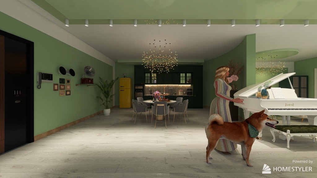 Living and night room app 2 3d design renderings