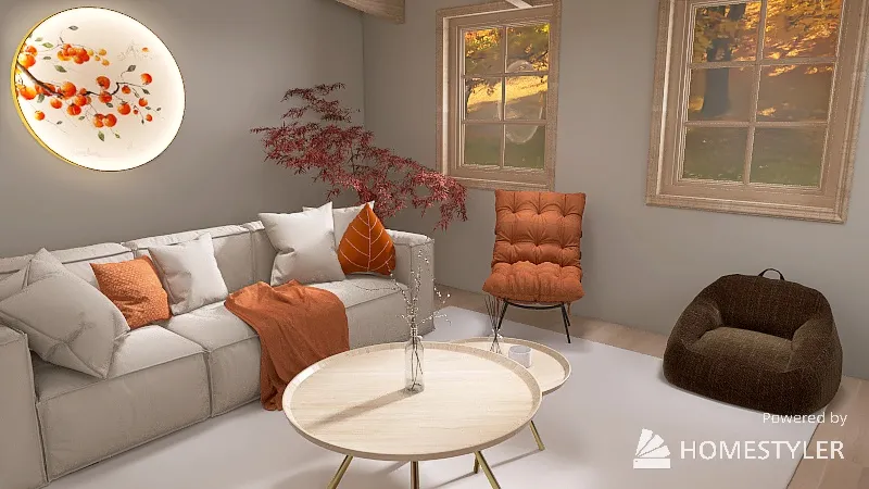 autumn home 3d design renderings