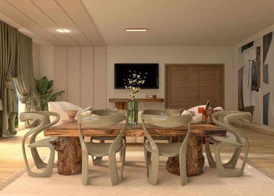 Iris Van Herpen (inspired)_Living Room Design Rendering