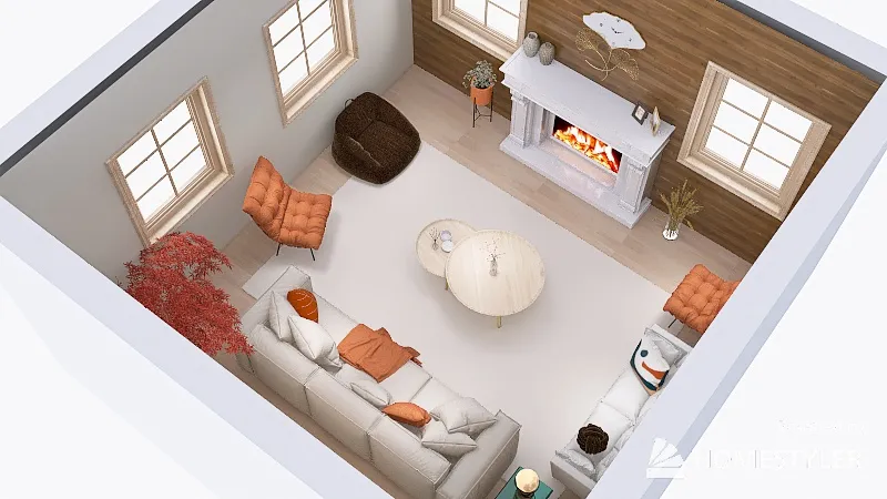 autumn home 3d design renderings