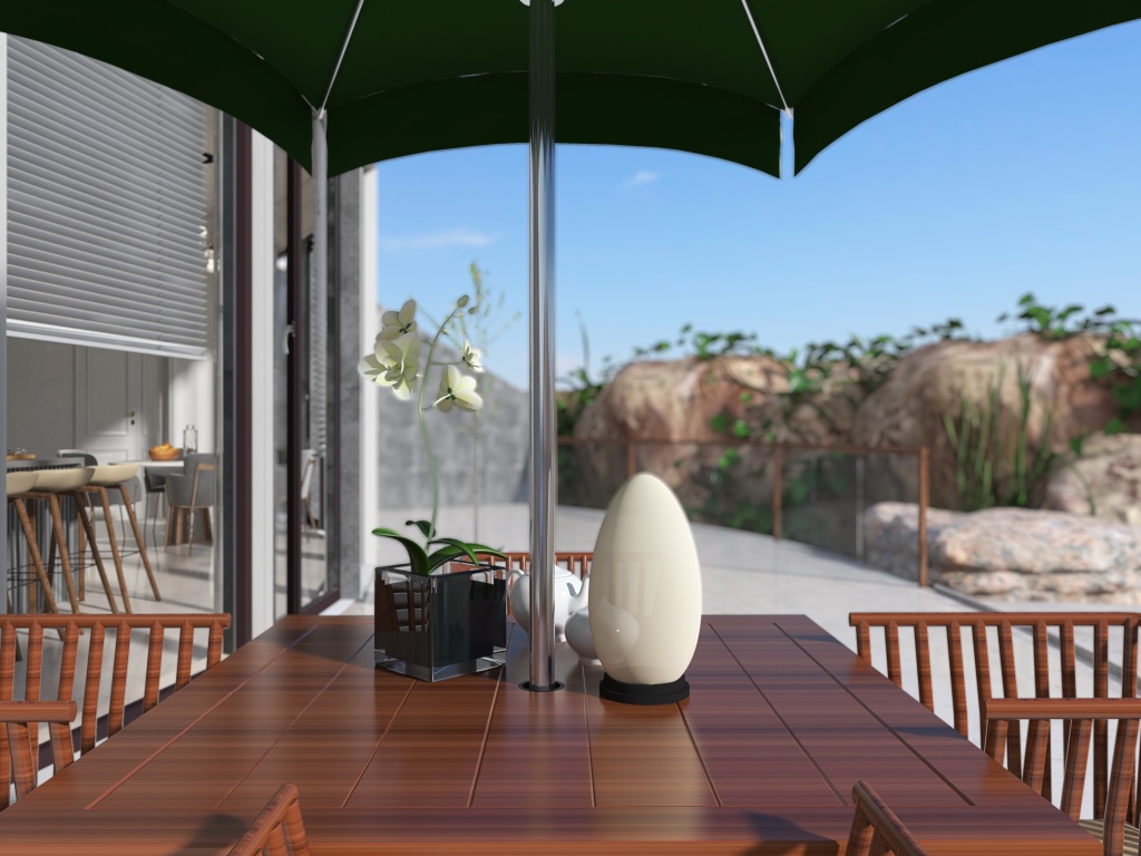 Casa Rotonda 3d design renderings