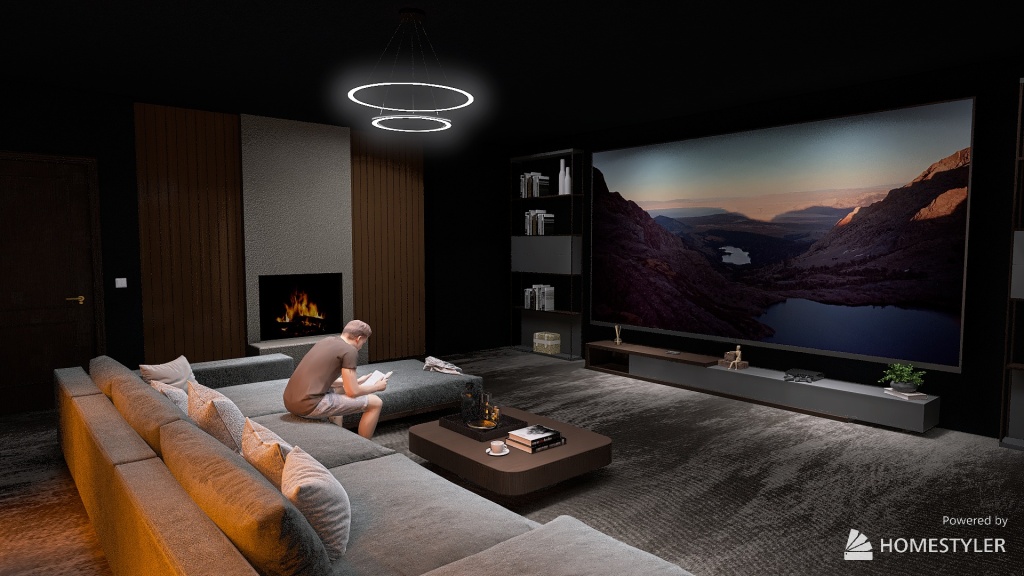 HOME THEATER 3d design renderings