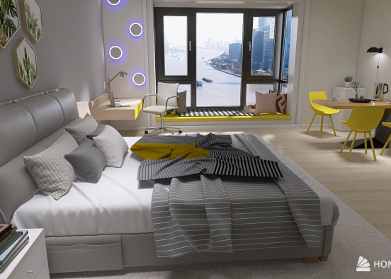 Bedroom in a communal apartment Design Rendering