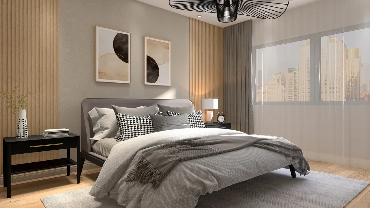 Master Bedroom 3d design renderings