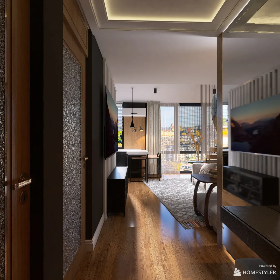 apartment with second light 3d design renderings