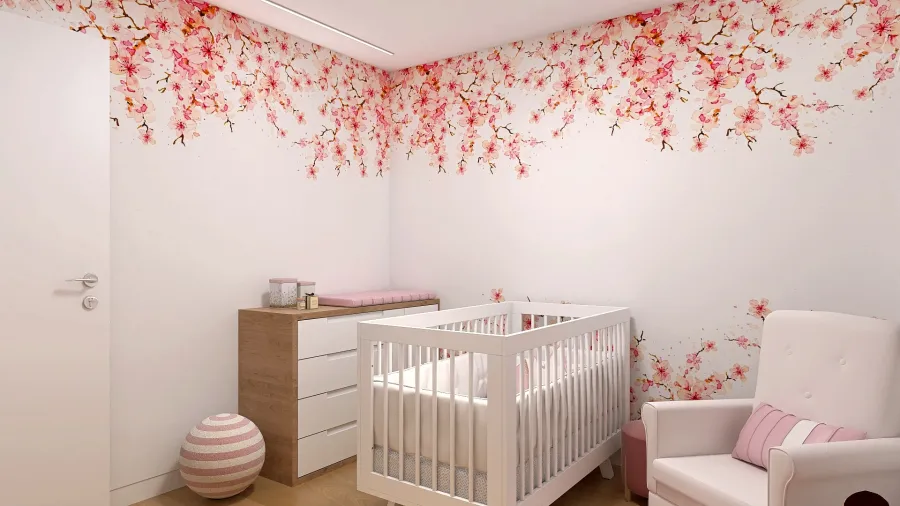 Ana Júlia - Baby's bedroom 3d design renderings