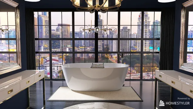 Modern Bathroom (city view)
