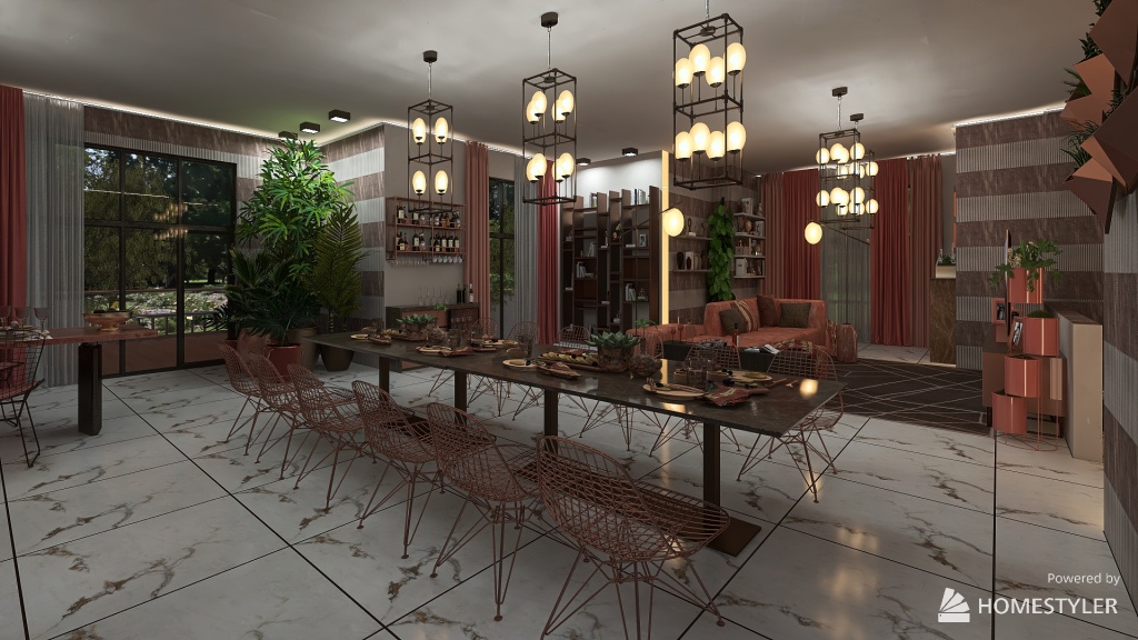 villetta moderna in duplex con giardino 3d design renderings