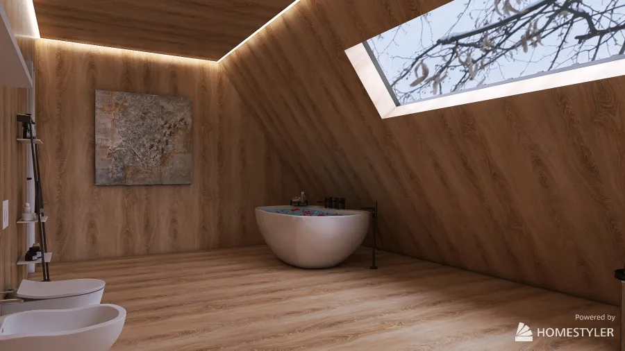 Casa di montagna 3d design renderings