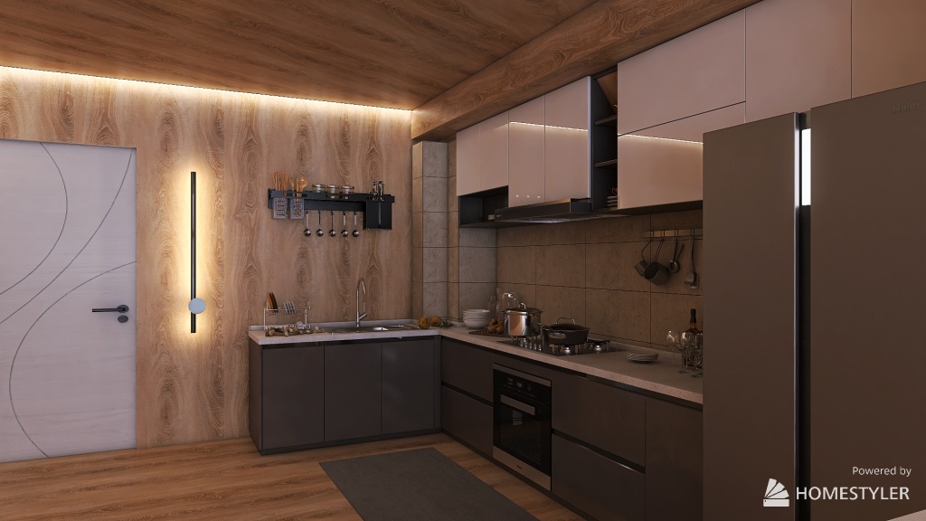 Casa di montagna 3d design renderings