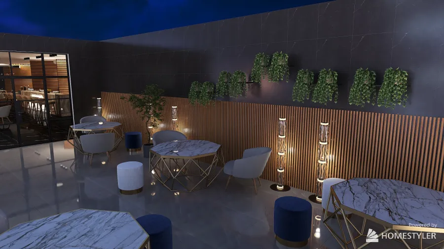 Restaurant D. 3d design renderings