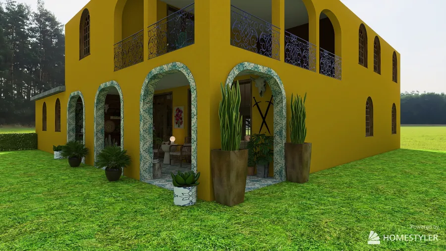 Mexican Style 3d design renderings