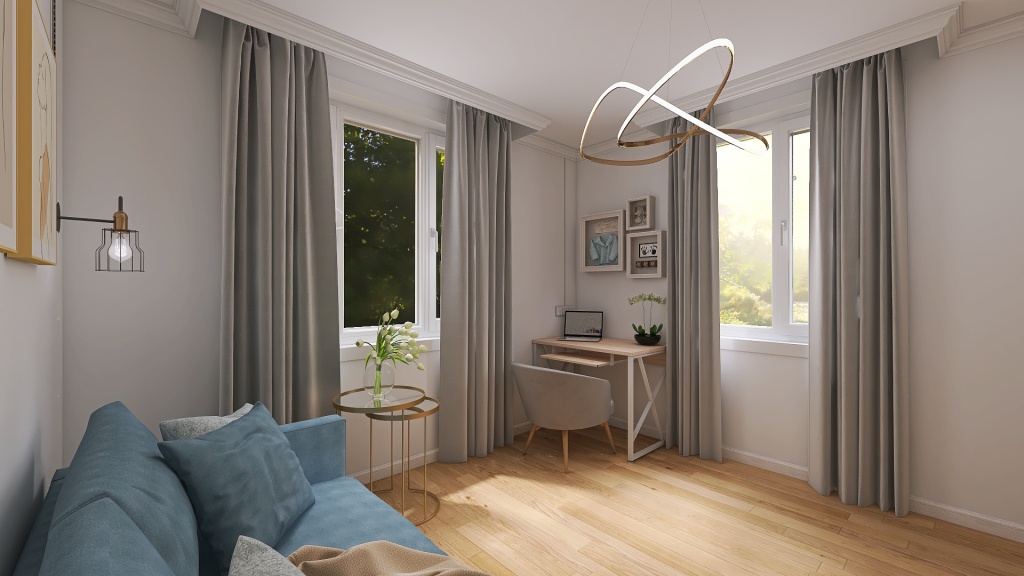 Гостевая спальня 3d design renderings