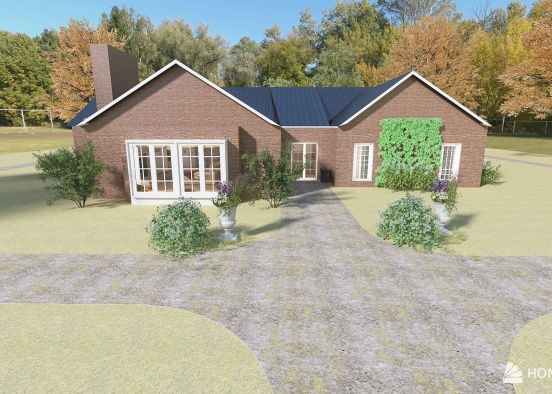 English Country House Design Rendering