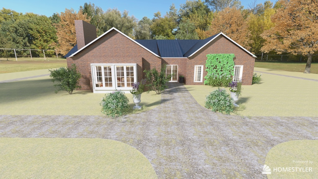 English Country House 3d design renderings