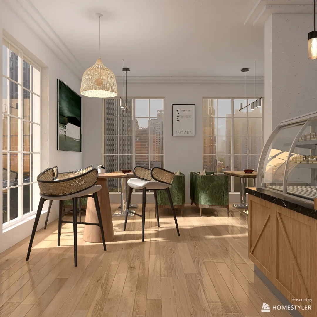 coffee - Paris 3d design renderings