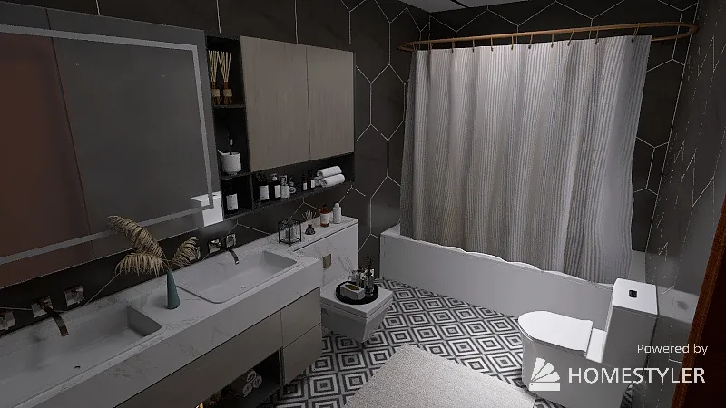 Bathroom 3d design renderings