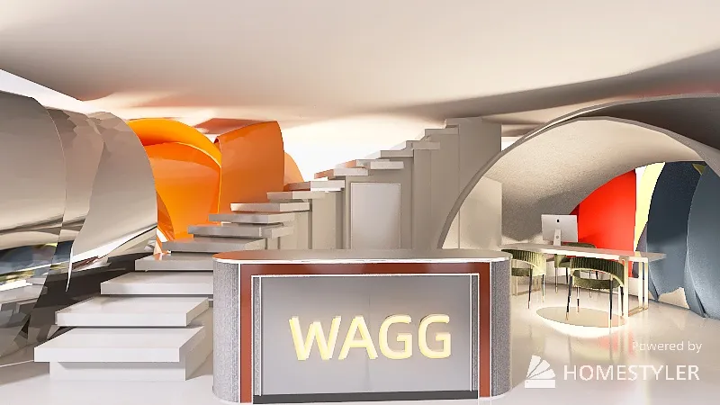 Wagg stand 3d design renderings