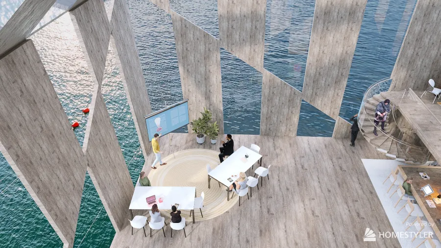 Office lofts 3d design renderings