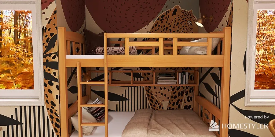 Kids Interiors - Love Afrika 3d design renderings