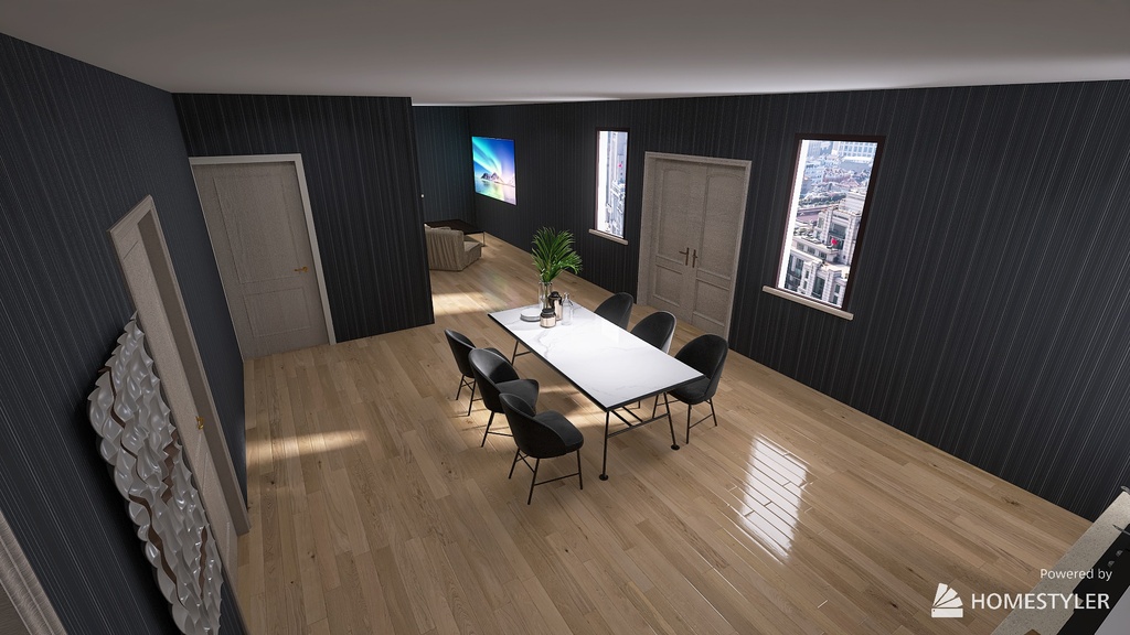 Living Room 3d design renderings