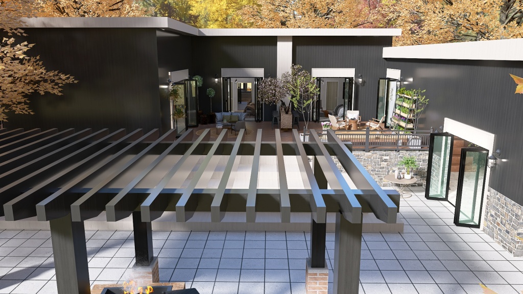 The Black house 3d design renderings