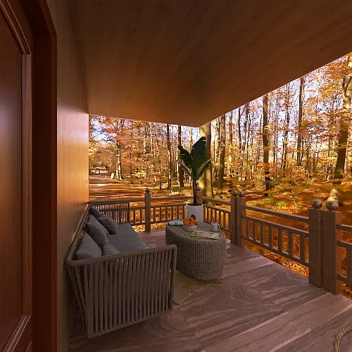 Autumn home 3d design renderings