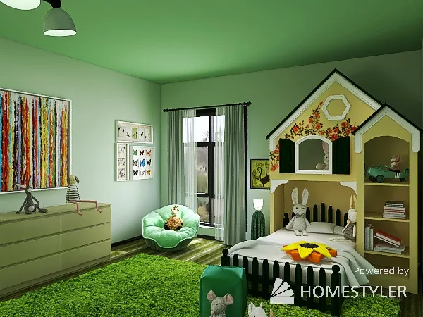 Kids Interiors 3d design renderings