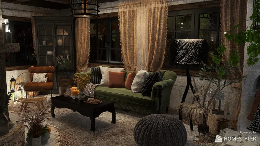 Rustic Harvest Home 3d design renderings