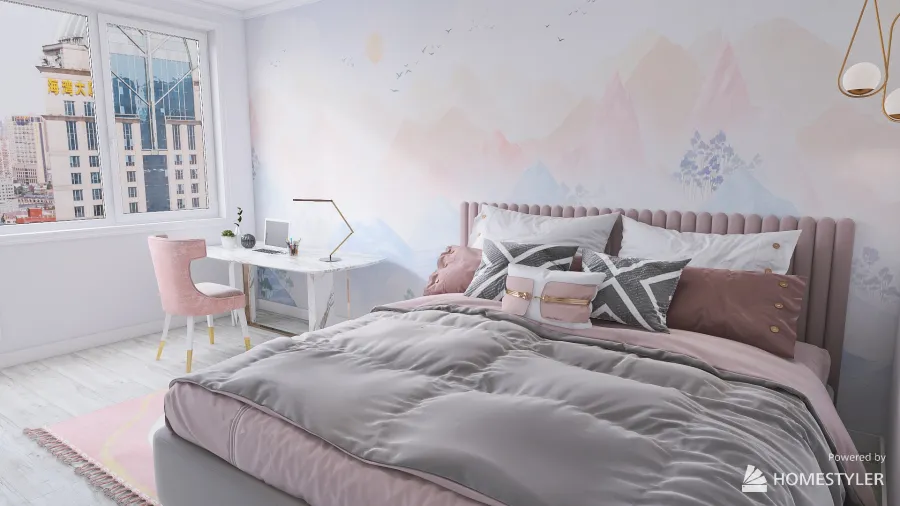 Комната для девочки 15 лет 3d design renderings