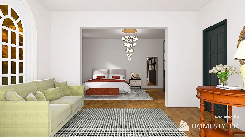 Cozy Fall Apartment 3d design renderings