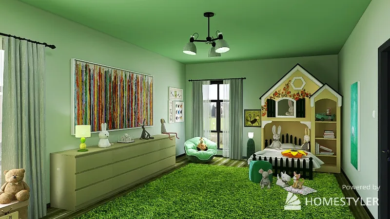 Kids Interiors 3d design renderings
