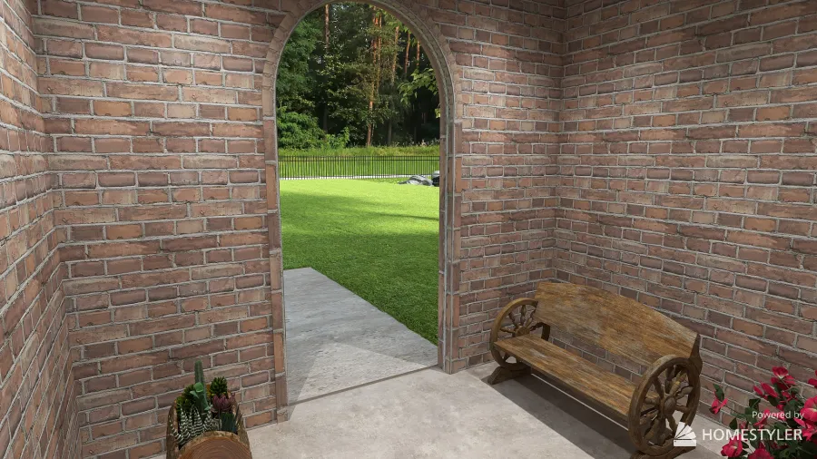 Entry Porch 3d design renderings