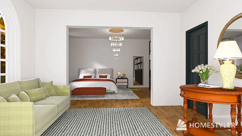 Cozy Fall Apartment 3d design renderings