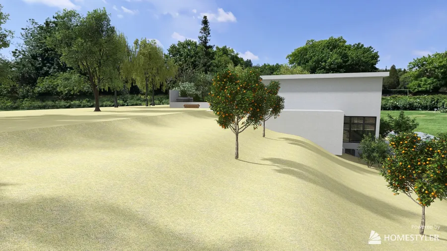 House on a Slope 3d design renderings