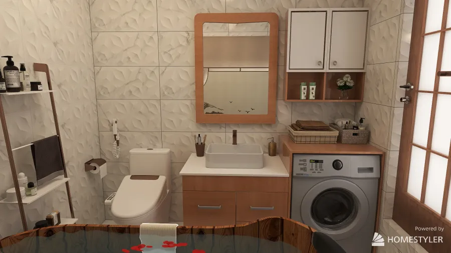 Toilet and Bath 3d design renderings
