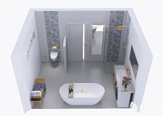 Pályázat fürdőszoba Design Rendering