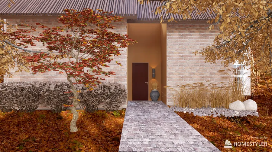 Falling Leaves 3d design renderings