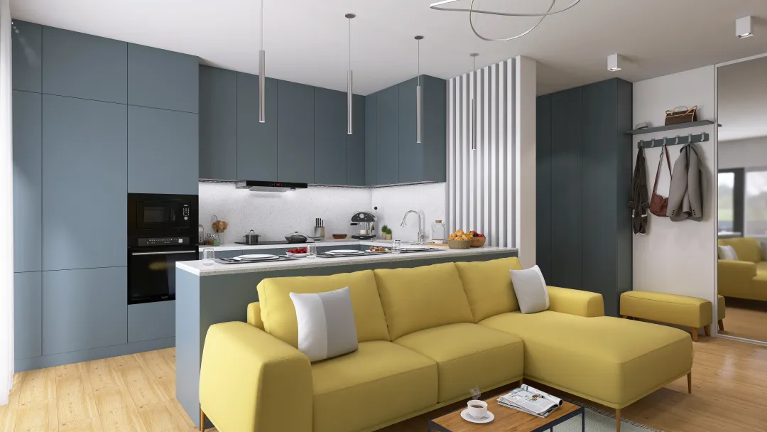Apartament Adi Ciulean 3d design renderings