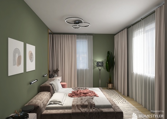 Dormitor Alina Floresti Design Rendering